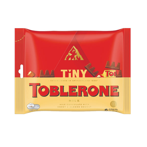 Toblerone Mini Swiss Milk Chocolate with Honey and Almond Nougat 200g (highest price)