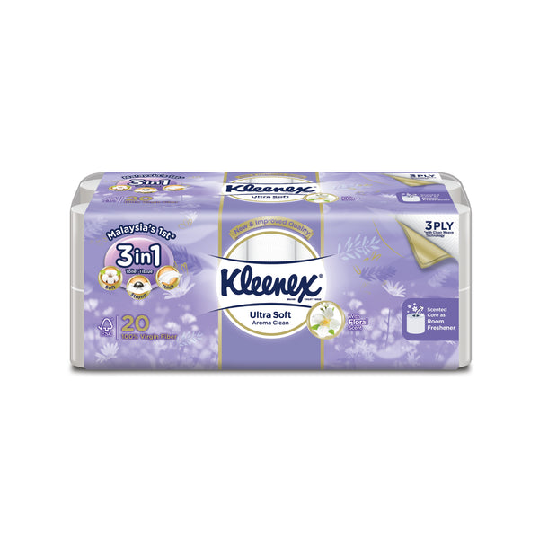 Kleenex Ultra Soft Aroma Clean with Floral Scent 20sheets