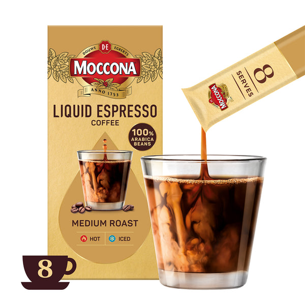 Moccona Liquid Espresso Medium Roast Concentrate 20ml x 8