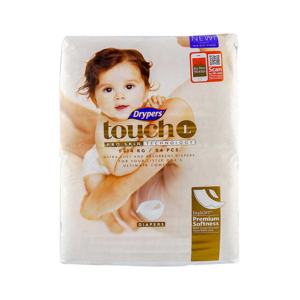 Drypers Touch L size Jumbo Pack 54pcs/pack