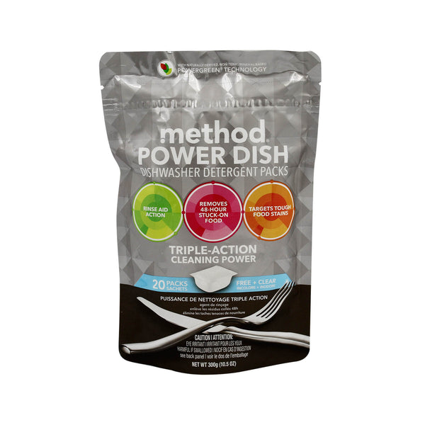 METHOD POWER DISH FREE + CLEAR 20S