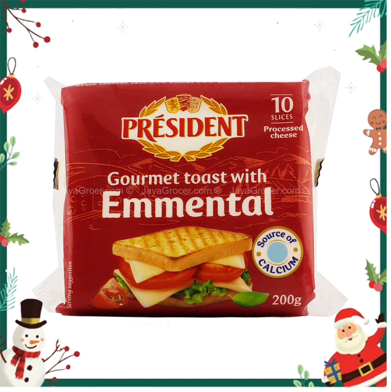 President Emmental Sliced Cheese 200g