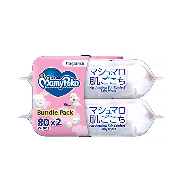 Mamypoko Baby Wipes Fragrance 80pcs x 2 (highest price)