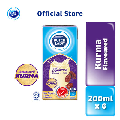 Dutch Lady Kurma UHT Milk 200ml x 6