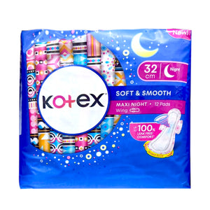 Kotex Soft and Smooth Extra Long 32cm 12sheet/pack