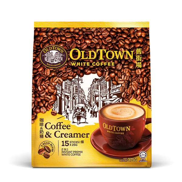Old Town Coffee & Creamer Instant 2-in-1 Premix White Coffee 22.6g x 15
