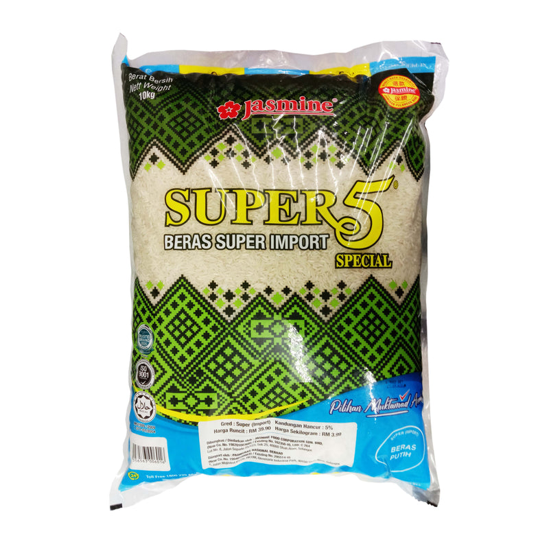 Jasmine Super 5 Imported Rice 10kg