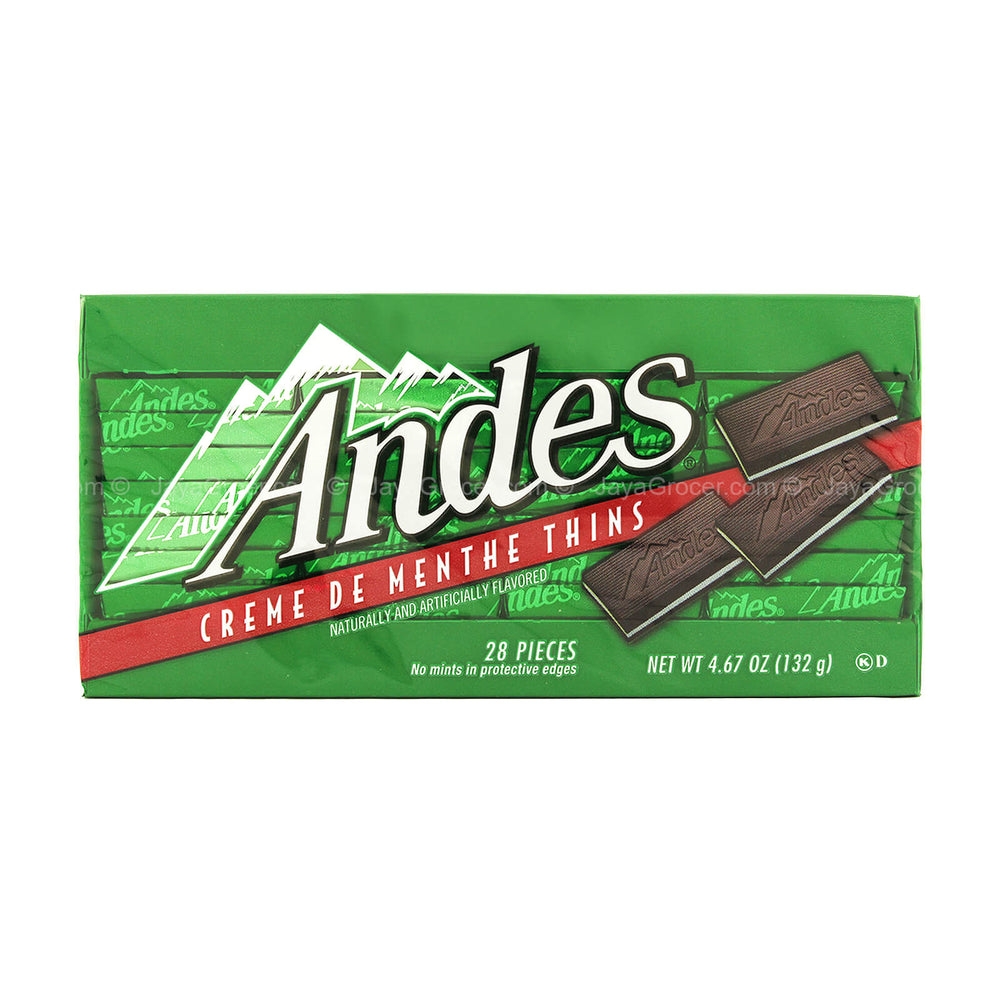 Andes Creme De Menthe Thins Chocolate 132g