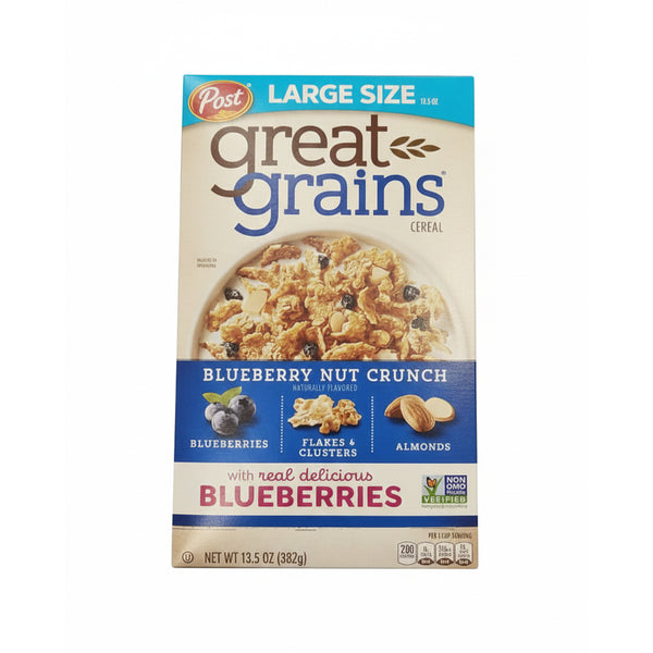 Post Blueberry Morning Great Grains Cereal 382g (highest price)