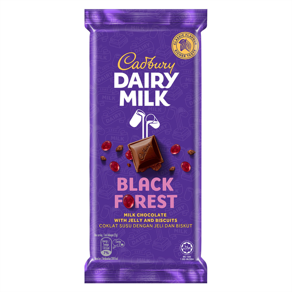 Cadbury Dairy Milk Black Forest Chocolate Bar 130g