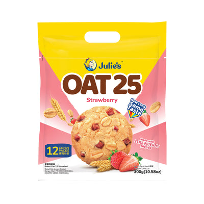 Julies Oat 25 Strawberry Biscuits 300g