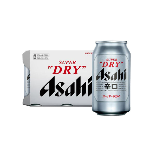 Asahi Super Dry Beer Can 350ml