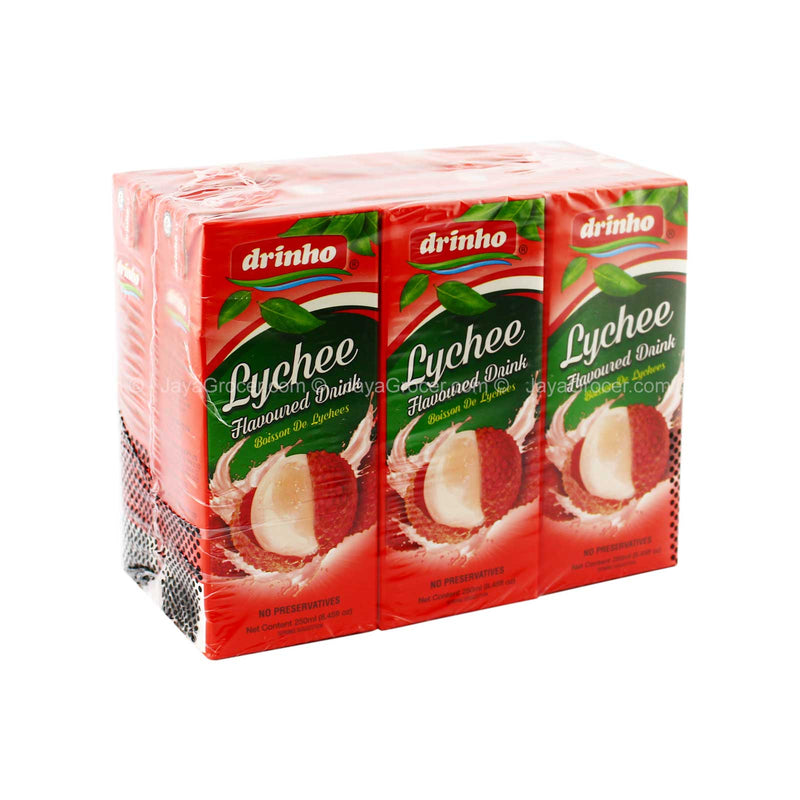 Drinho Lychee Flavoured Drink 250ml x 6