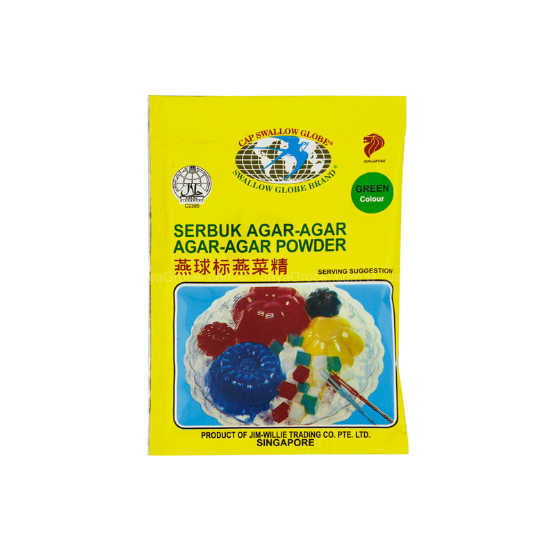 Swallow Globe Brand Green Colour Agar-Agar Powder 10g