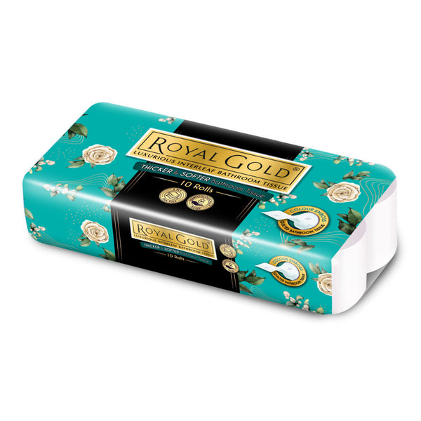 Royal Gold Luxurious Interleaf Bathroom Tissues 200pcs x 10