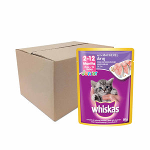 Whiskas Pouch Real Fish Kitten Mackerel 80g