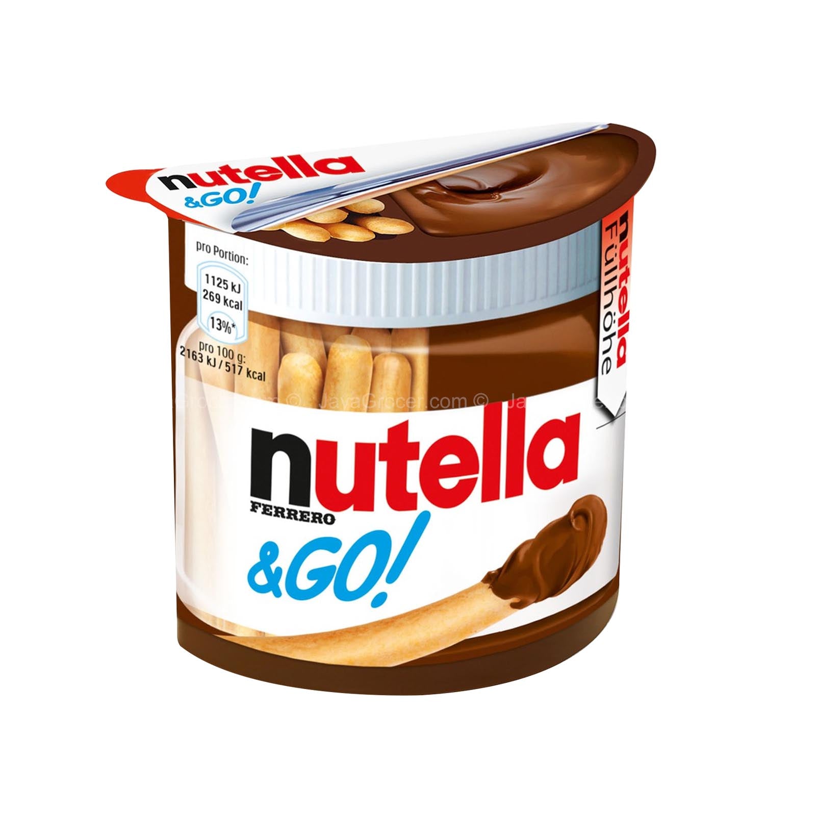 Nutella Fererro N Go Hazelnut Spread with Breadsticks Snack 52g