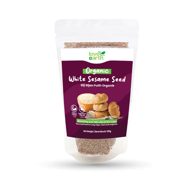 Love Earth Organic Dehulled White Sesame 200g (highest price)