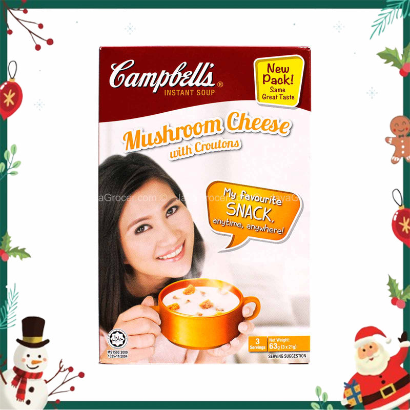 Campbells Mushroom Cheese Instant Soup 21g x 3