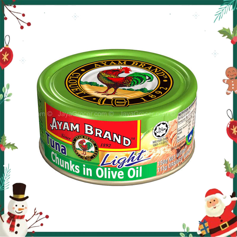 Ayam Brand Tuna Chunks in Olive Oil (Light) 150g