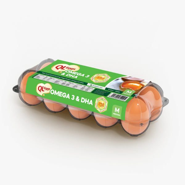 QL Omega Eggs with Omega 3 and DHA (Medium) 10pcs/pack