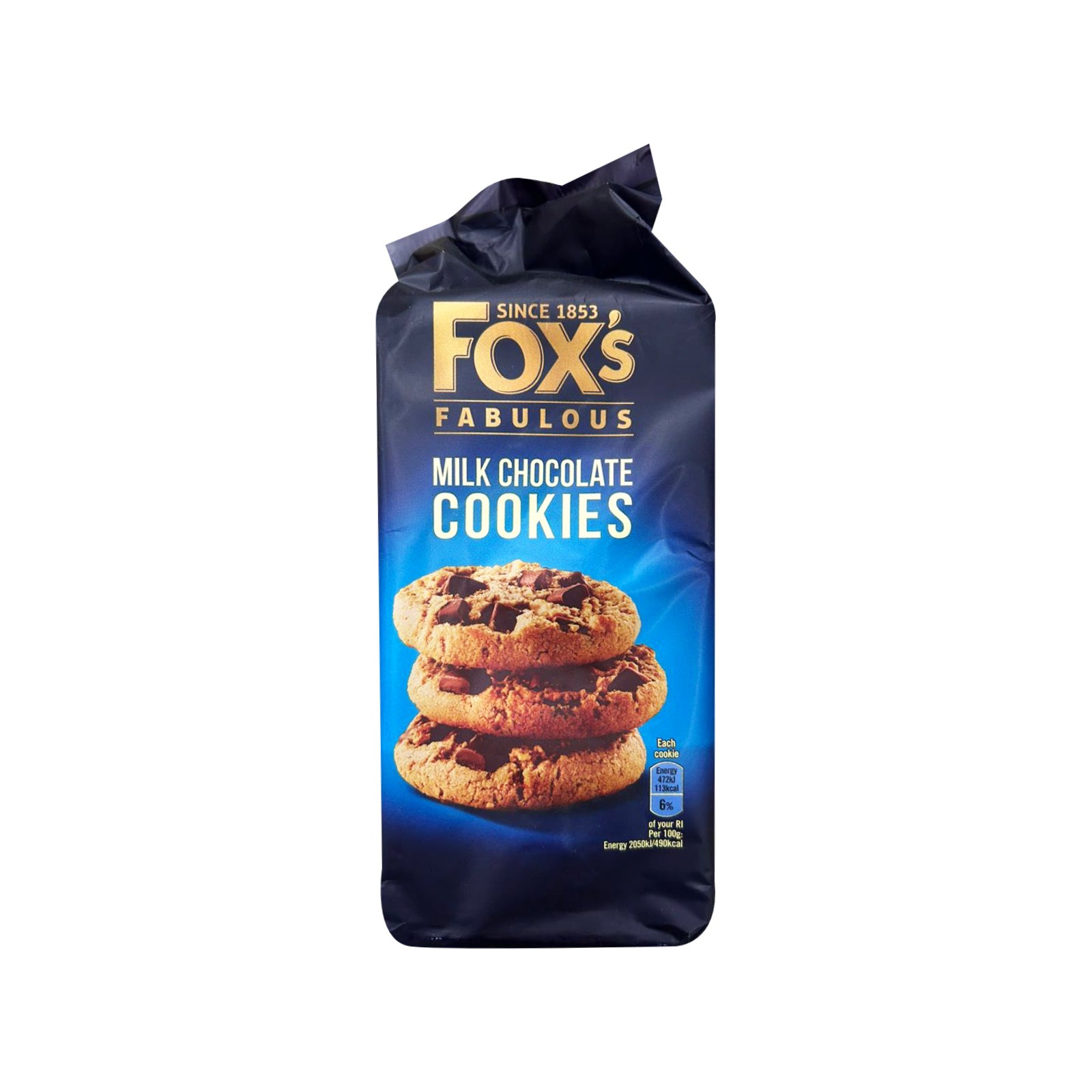 Foxâ€™s Chunkie Cookies Milk Chocolate Chunks 180g