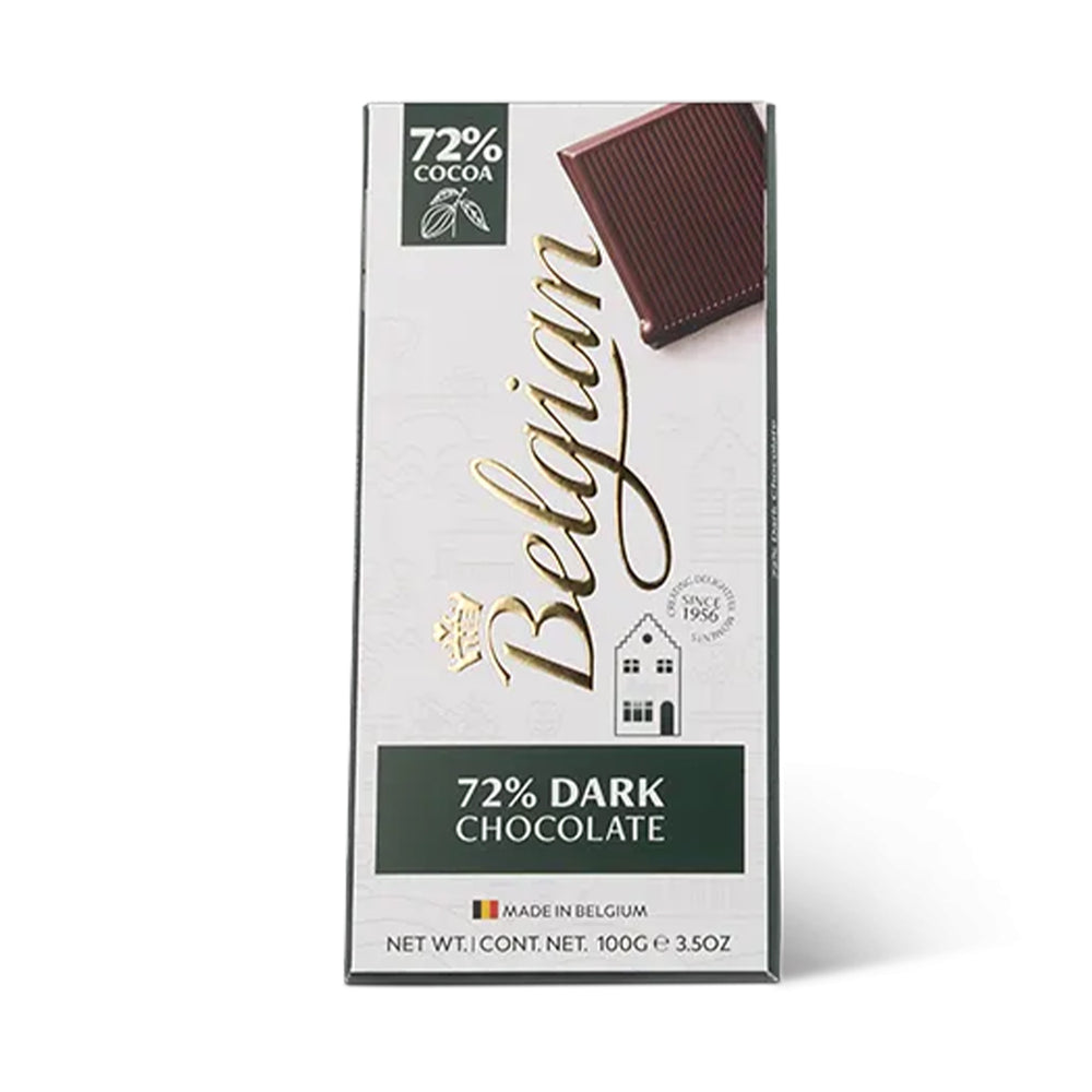 Belgian Dark 72% Dark Chocolate Bar 100g
