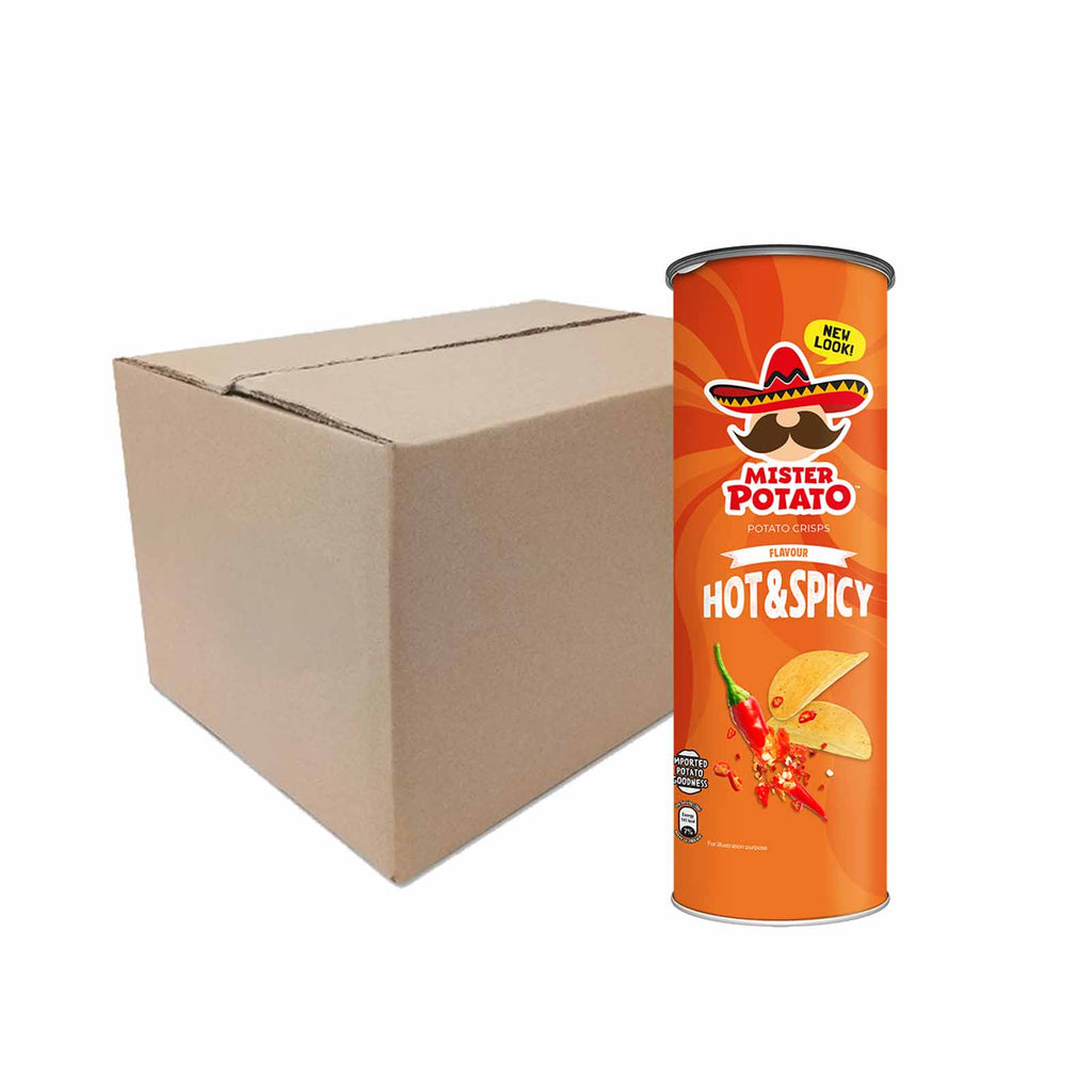 Mister Potato Hot and Spicy Flavour Potato Crisps 125g
