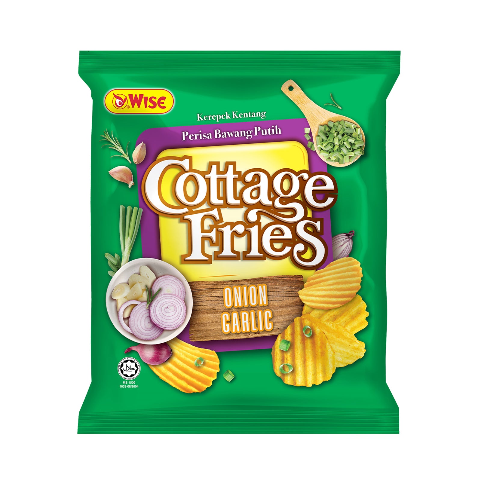Wise Cottage Fries Onion and Garlic Potato Chips 60g