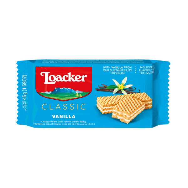Loacker Vanilla Cream Wafer 45g (highest price)
