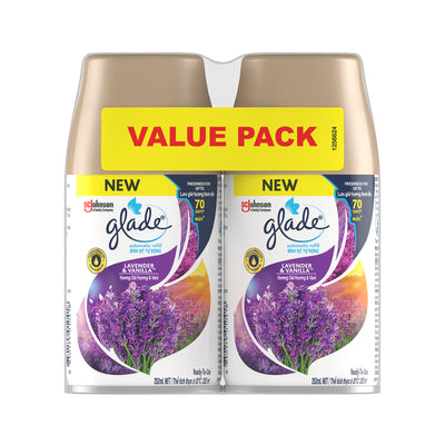 Glade Automatic Lavender Vanilla  Spray Refill 175g x 2