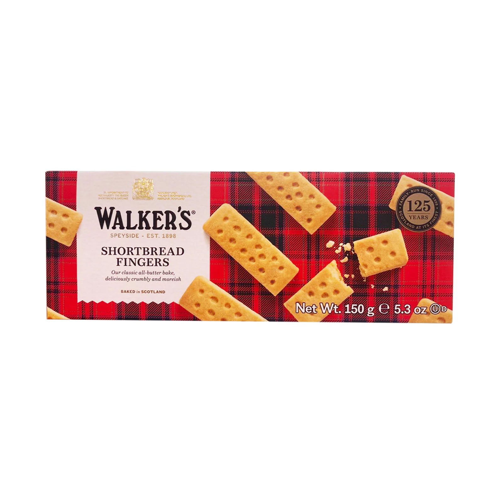 Walkers Pure Butter Shortbread Biscuit 150g