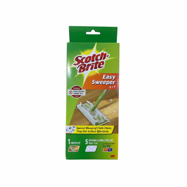 Scotch Brite Easy Sweeper Disposable Wipe Set 1set