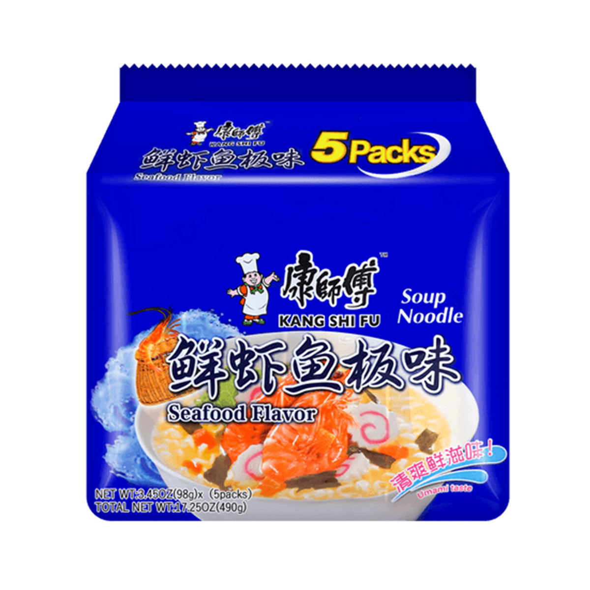 Master Kong Seafood Combo Instant Noodles 5-Pack 520g