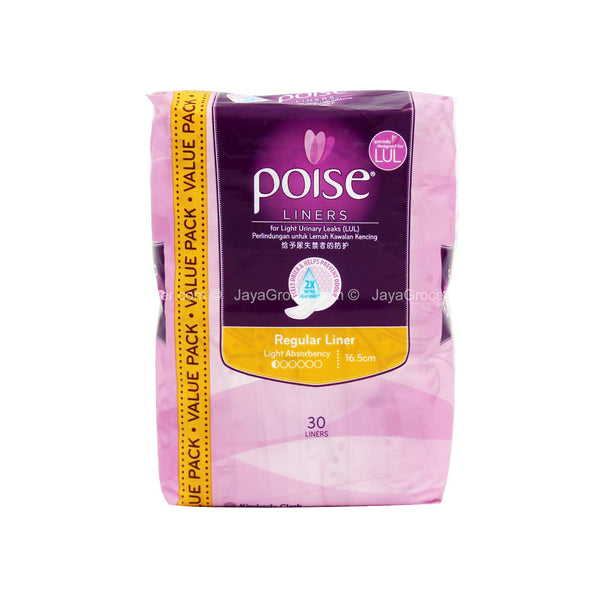Poise Regular Liners 12sheets x 2