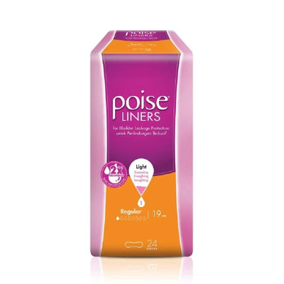 Poise Regular Liners 12sheets x 2