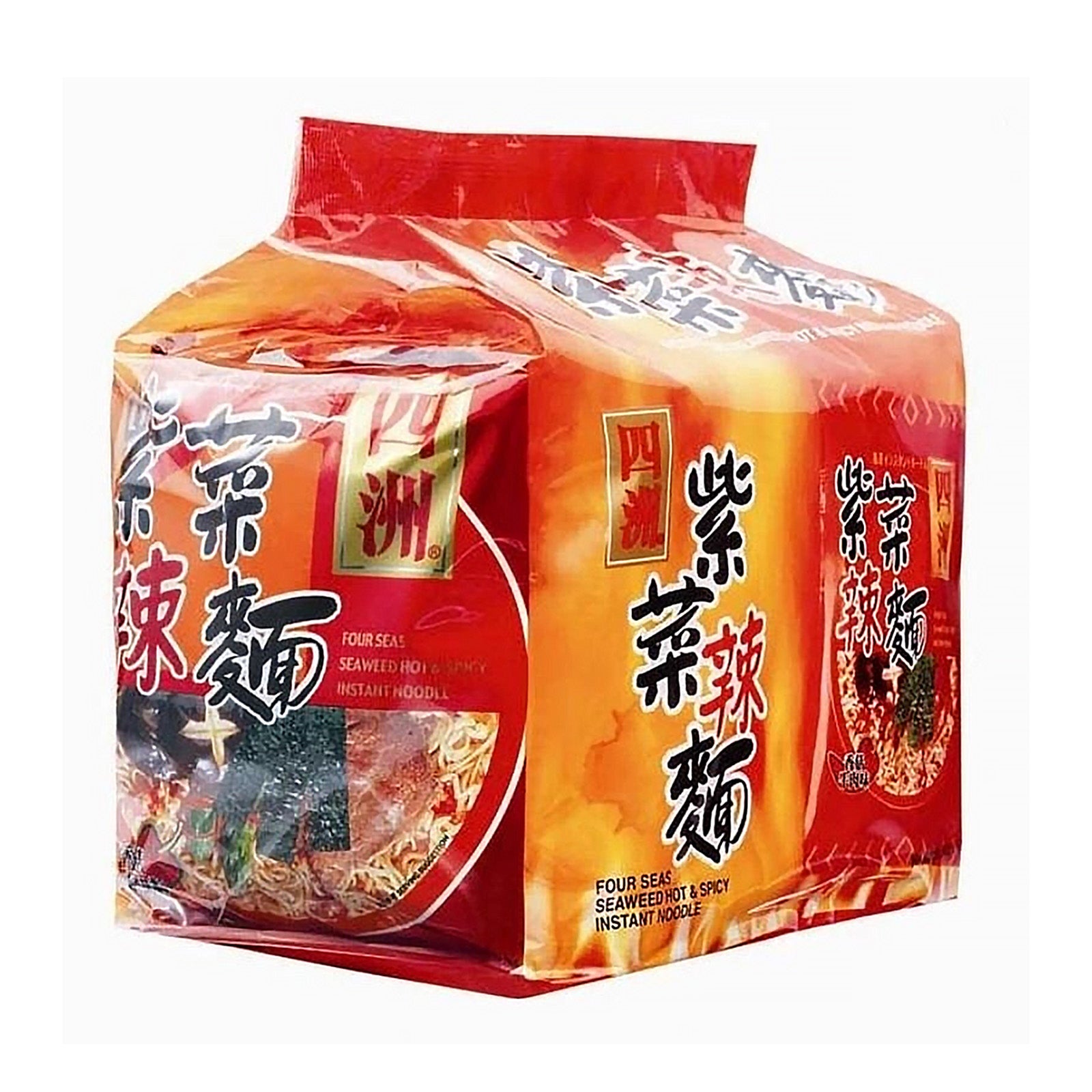 Four Seas Seaweed Hot & Spicy Instant Noodles 90g x 5