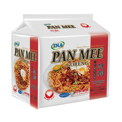 Ina Pan Mee Dried Chilli Shrimp Fried Instant Noodle 90g x 5