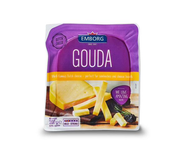 Emborg Gouda Block Cheese 200g