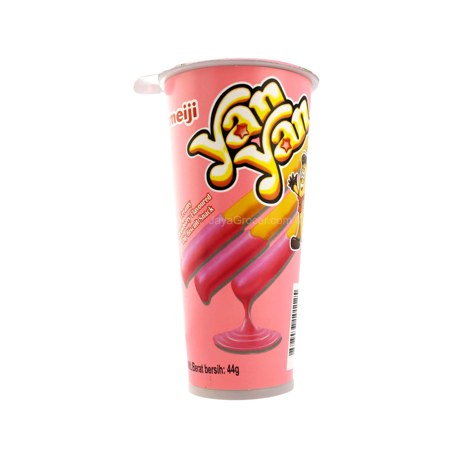Meiji Yan Yan Strawberry Flavoured Biscuit Stick 44g