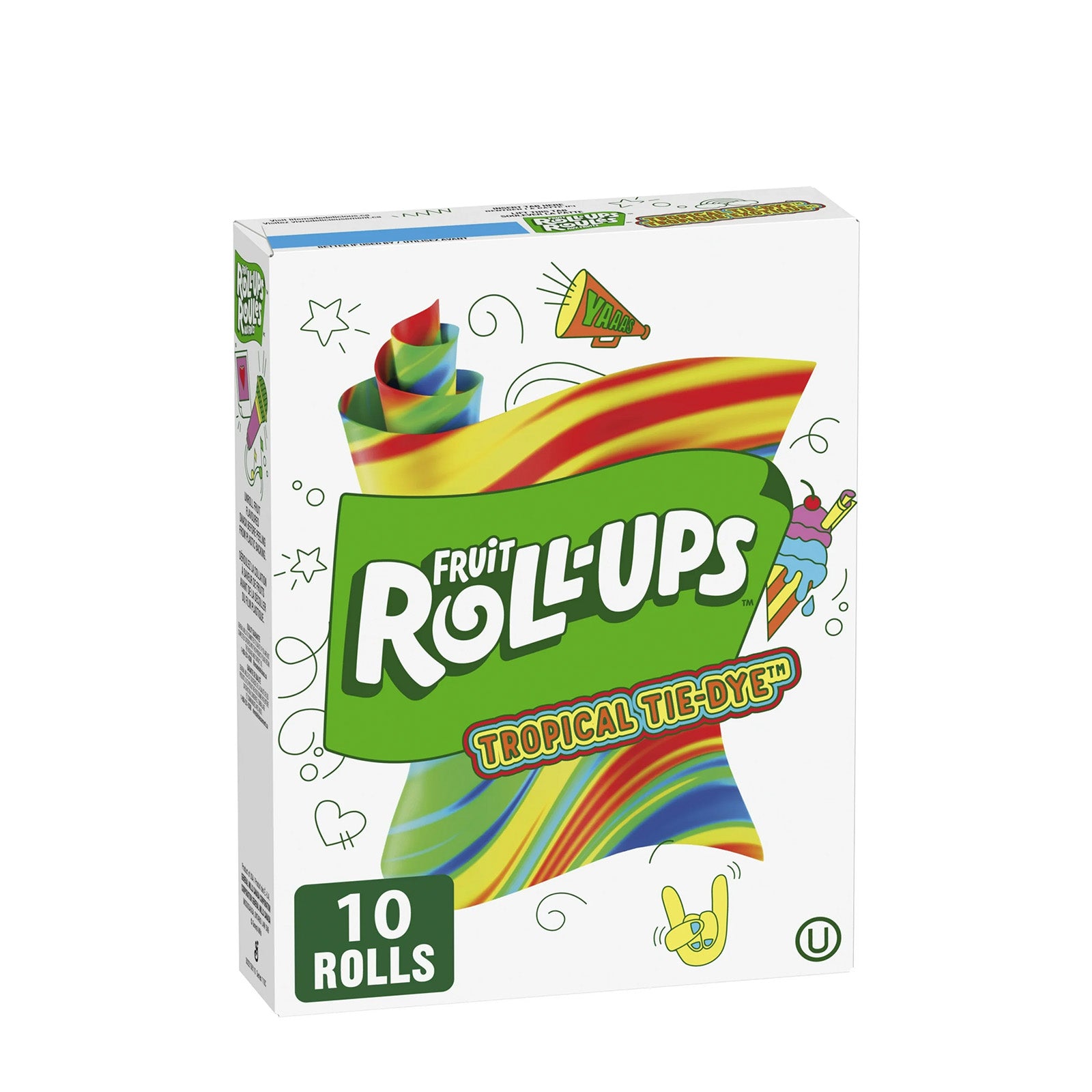 Fruit Roll-Ups Tropical Tie Dye Snack 142g