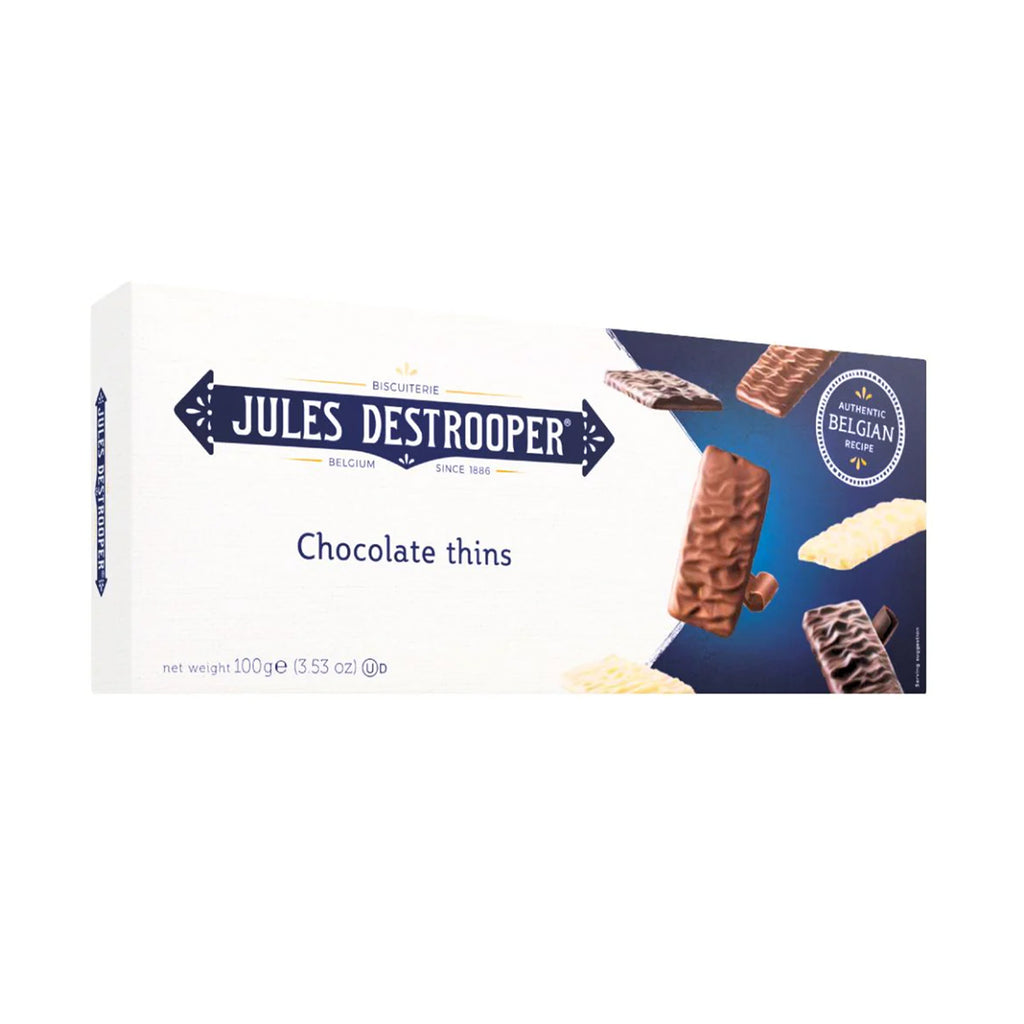 Jules Destrooper Belgian Chocolate Thins 100g