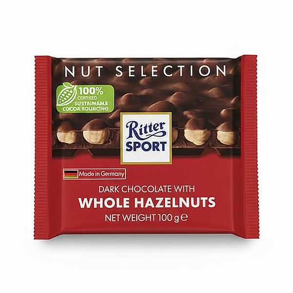 Ritter Sport Dark Whole Hazelnuts Chocolate Bar 100g (highest price)
