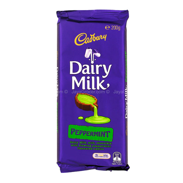 Cadbury Dairy Milk Peppermint Chocolate Bar 180g