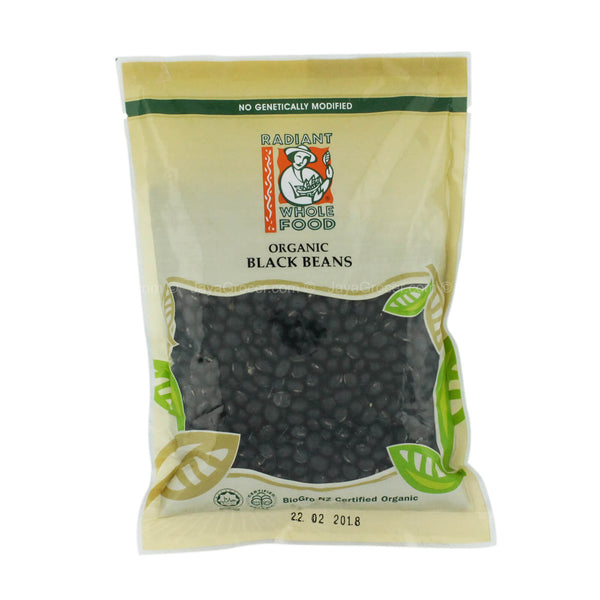 Radiant Whole Food Organic Black Beans 500g (highest price)