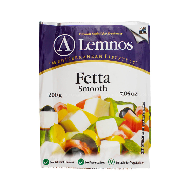 Lemnos Smooth Fetta Cheese (Danish Style) 200g