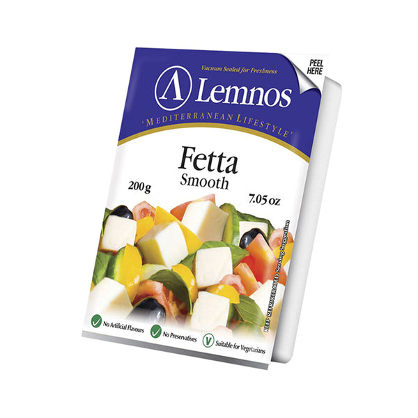 Lemnos Smooth Fetta Cheese (Danish Style) 200g (highest price)