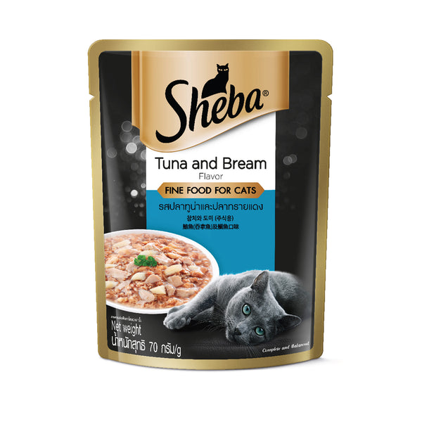 Sheba Pouch Tuna And Bream Pouch 70g