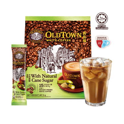 Old Town Cane Sugar Instant 3in1 Premix White Coffee 32.5g x 15
