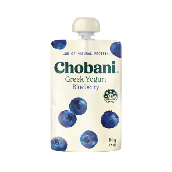 Chobani Greek Yogurt Blueberry 0% Fat Pouch 140g (highest price)